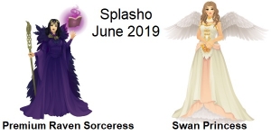 Premium Raven Sorceress and Swan Princess